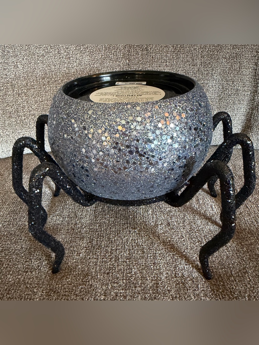Bath & Body Works Halloween 2025 Bling Spider Legs Candle Holder 3 Wick NWT